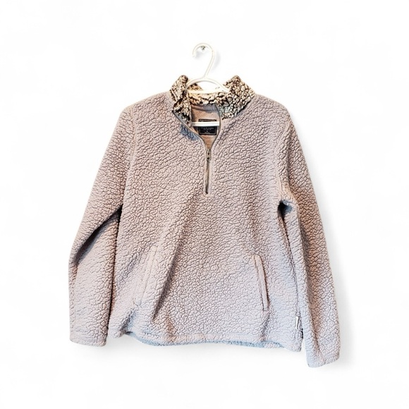 Abercrombie & Fitch Beige Sherpa Pullover - Picture 2 of 4